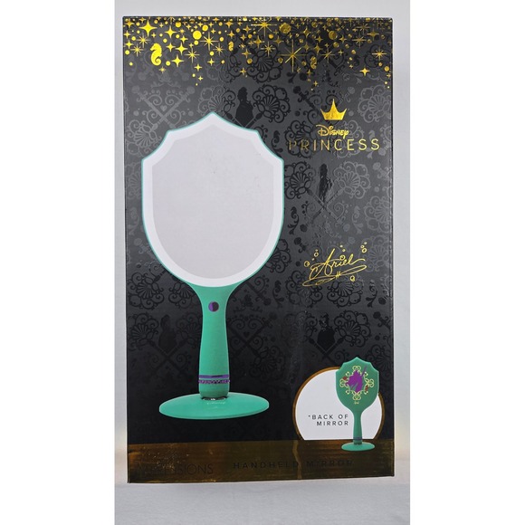 Disney Princess Ariel Impressions Vanity Handheld Mirror Rechargeable LED Travel